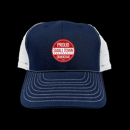 Image of Proud Democrat Navy Mesh-Back Hat - Shop | RuralVote.org